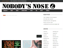 Tablet Screenshot of nobodysnose.com
